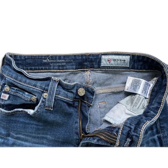 Adriano Goldschmied Farrah High-Rise Skinny Ankle Blue Jeans 27R - Picture 9 of 11